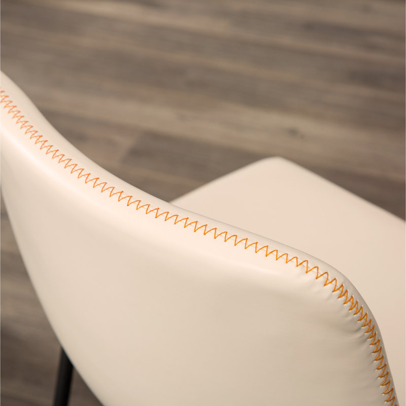 Ensemble de salle à manger à hauteur de comptoir: table et chaises, Blanc, Pièces incluses: 7