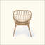 Chaises de patio en osier Boho