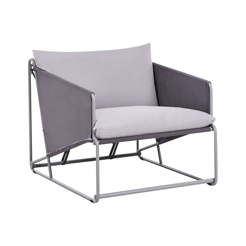 Sundos Outdoor Lounge Chair, Grey/Grey