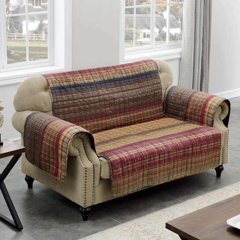 Gold Rush Multicolor Quilted Loveseat Furniture Protector