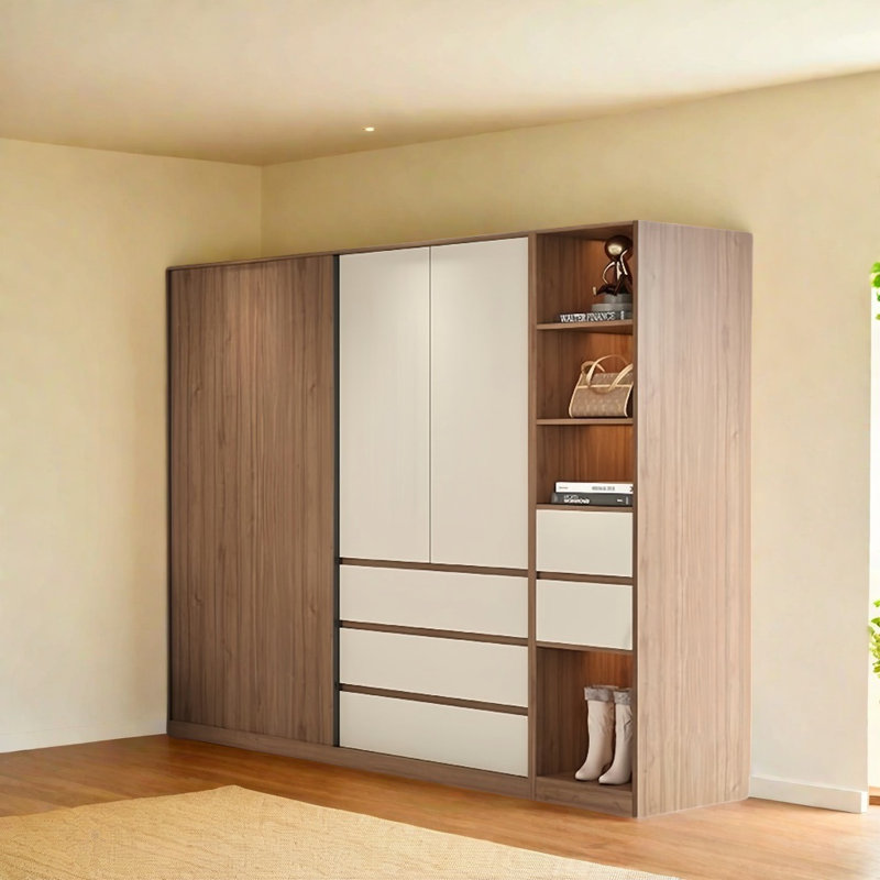 Petite garde-robe moderne et simple, H 78,74 po x l 78,74 po x P 23,62 po