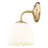 1 - Light Wall Sconce - Brushed Champagne Bronze - Opal Glass-892017235