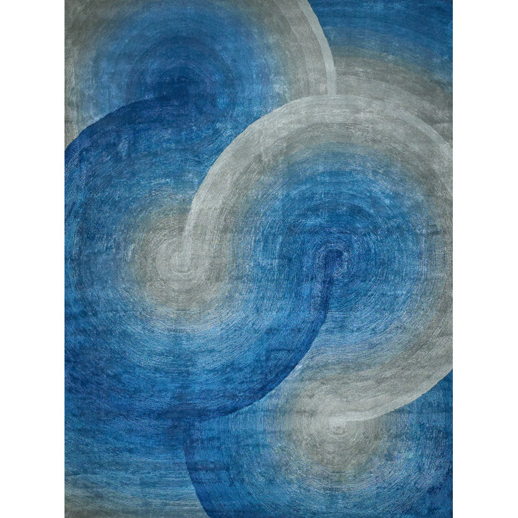 Mitomo Hand Tufted Abstract Area Rug