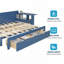 Grand canapé-lit avec bureau amovible, tiroirs de rangement et table d'appoint hydraulique, avec accoudoirs extensibles amovibles-1841120649-1841120373