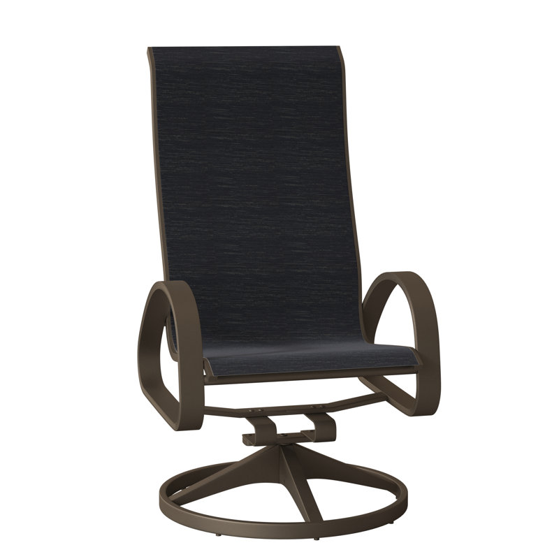 Fauteuil de patio pivotant Hiraku, Désert texturé, Indigo Collect