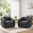 Fauteuil demi-tonneau en polyester 36,6 po Mykel