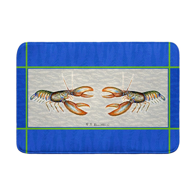 Tapis de bain homard, L 36 po x l 24 po