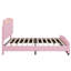 Lit plateforme tapissier Sleek Curved Design-114346597-114346598