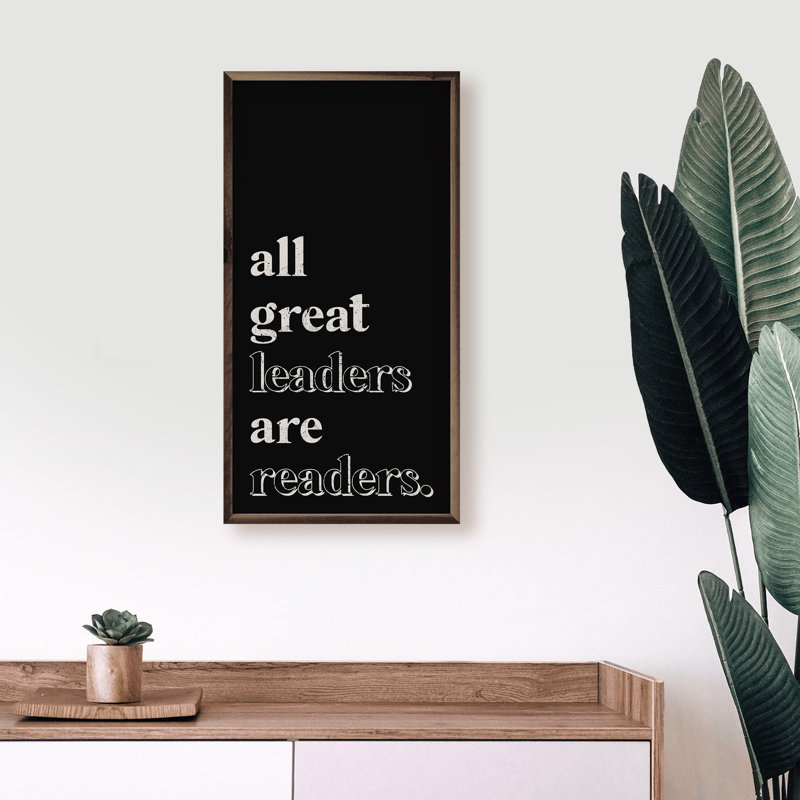 Leaders Are Readers, H 40 po x l 20 po