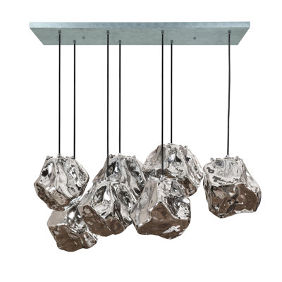 7 - Light Smoked Glass Pendant