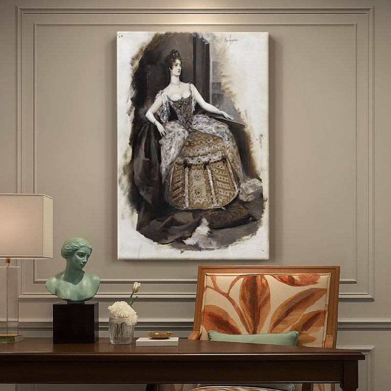 La Duchesse Josiane - Toile tendue avec châssis par Georges Rochegrosse, 24 po x 36 po