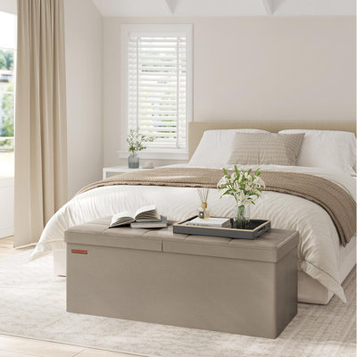 Folding Storage Ottoman