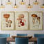 Toile encadrée de qualité supérieure Mushroom Variétés I - Prêt à être accroché-69981952-69981953