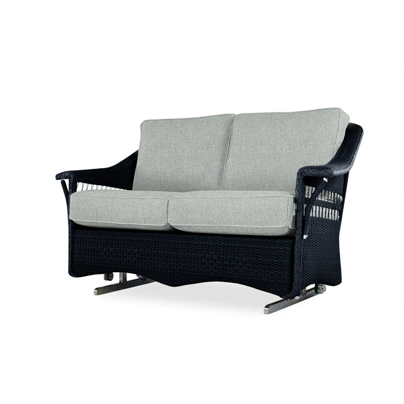 Nantucket Outdoor 2 - Seat Loveseat, Sailcloth Sailor, Ebony