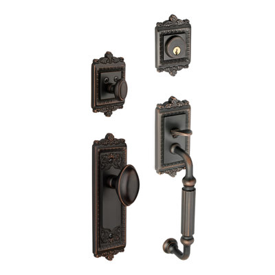 Windsor Handle With Knob And Deadbolt Entry Set
