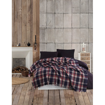 Cotton Blend Plaid Quilt