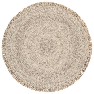 Braided Hand Woven No Pattern Indoor Rug