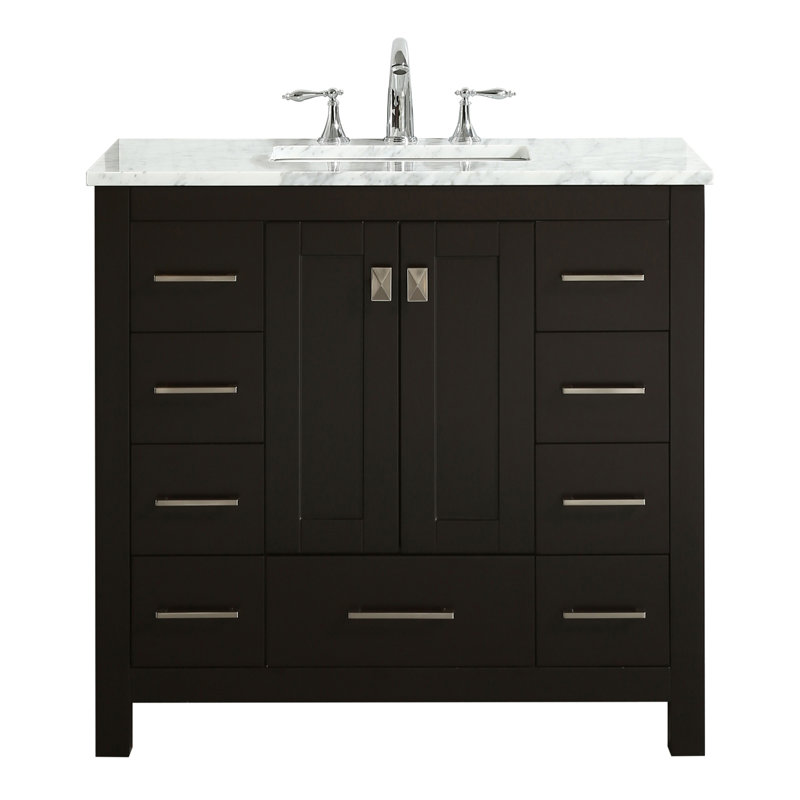 Ensemble de meuble-lavabo double 72 po Swatzell, Espresso