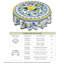 Housse de table à fleurs printanière printemps et été 180cm Ellis-1616630806
