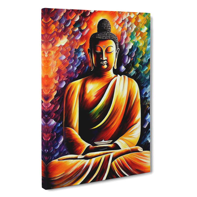 View Of Buddha No.2 - Wrapped Canvas, 50cm H x 35cm W x 3cm D