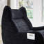 Fauteuil à billes en chenille haute résilience pour adultes avec plancher paresseux noir, idéal pour lire dans la chambre à coucher-1868256363