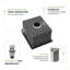 Évier de cuisine encastrable 13 po - Évier de cuisine encastré en acier inoxydable 13 po x 15 po x 9 po à cuve simple de calibre 16 / Évier de cuisine à cuve profonde de 9 po