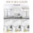 3-light Linear Chandelier With Globe Glass Shade-1925533563