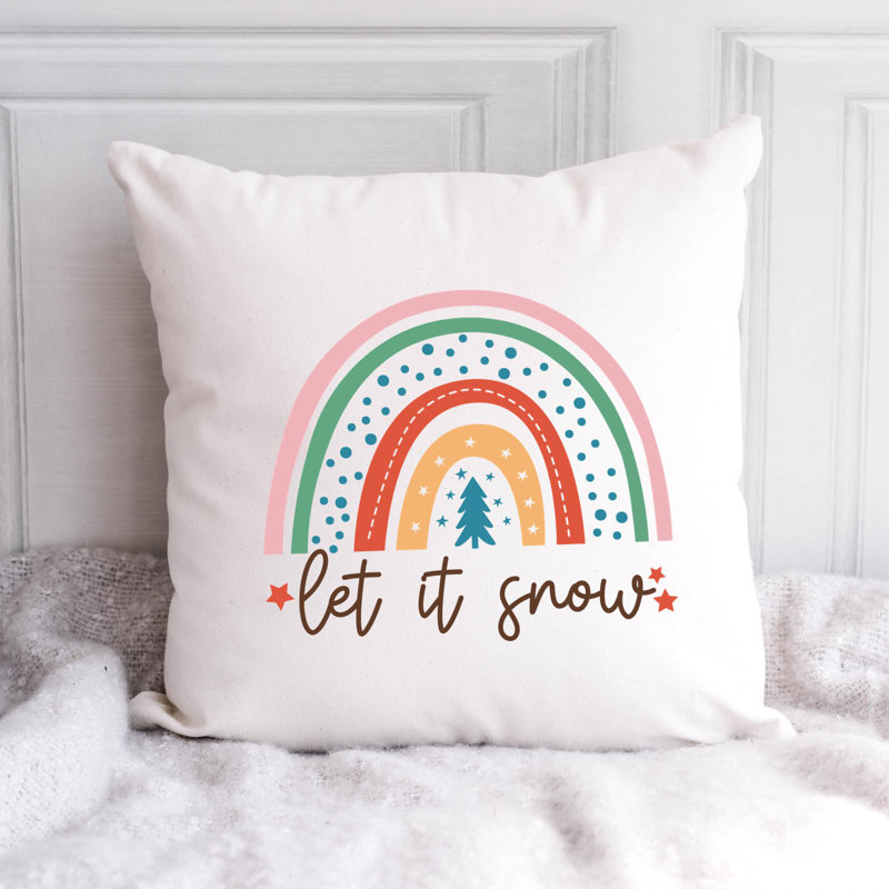 Coussin ChristmasRainbow-04, 20 po x 20 po