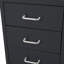 Black 8-drawer cabinet
