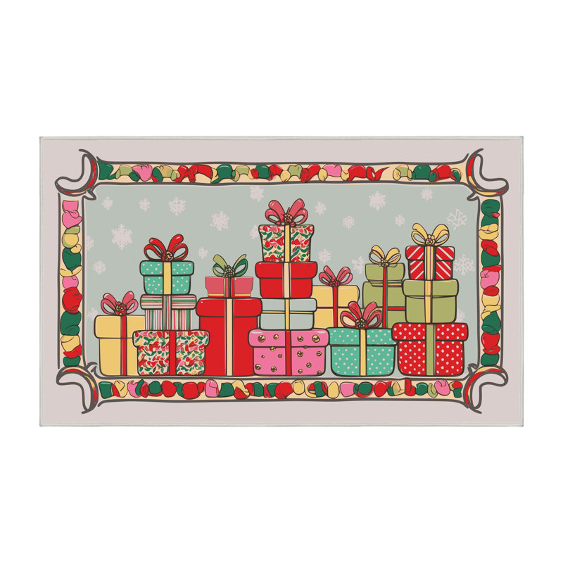 Tapis vacances de Noël The Holiday Aisle®, Rectangulaire 8 pi x 10 pi