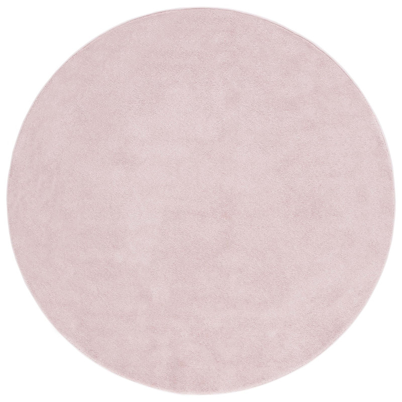 Dakarion Pattern And Solid 300 Performance Solid Color Rug, Round 6'7"