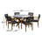 Fleur Composite And Black Rope Dining Set-796462305