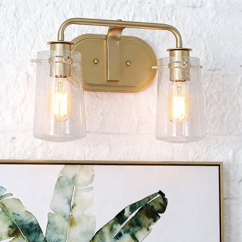 Applique murale pour salle de bain 2 lumières Modern Glam