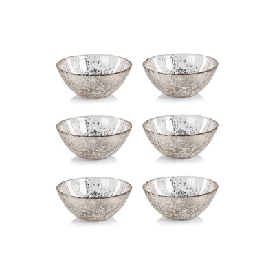 Chiara Fusion 6-Piece Set Deep Glass Serving Bowls