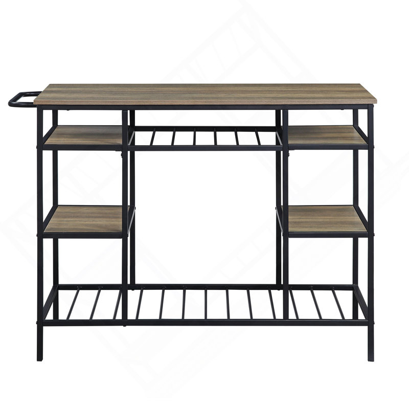 Îlot de cuisine polyvalent et rustique avec une finition époustouflante et un design pratique