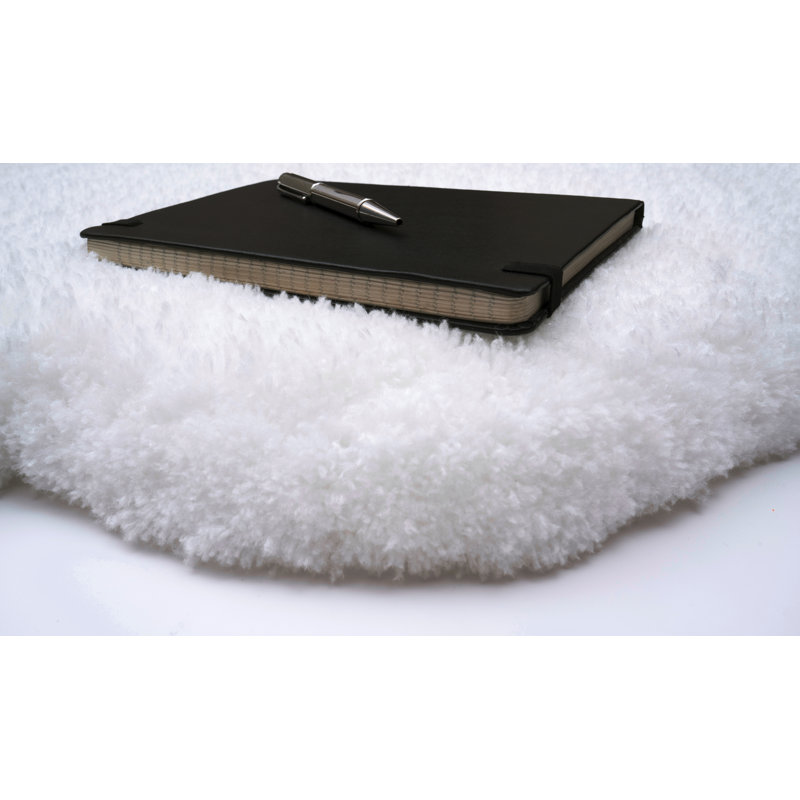 Tapis blanc touffeté à la main Emigsville, Nouveauté 2 pi x 3 pi
