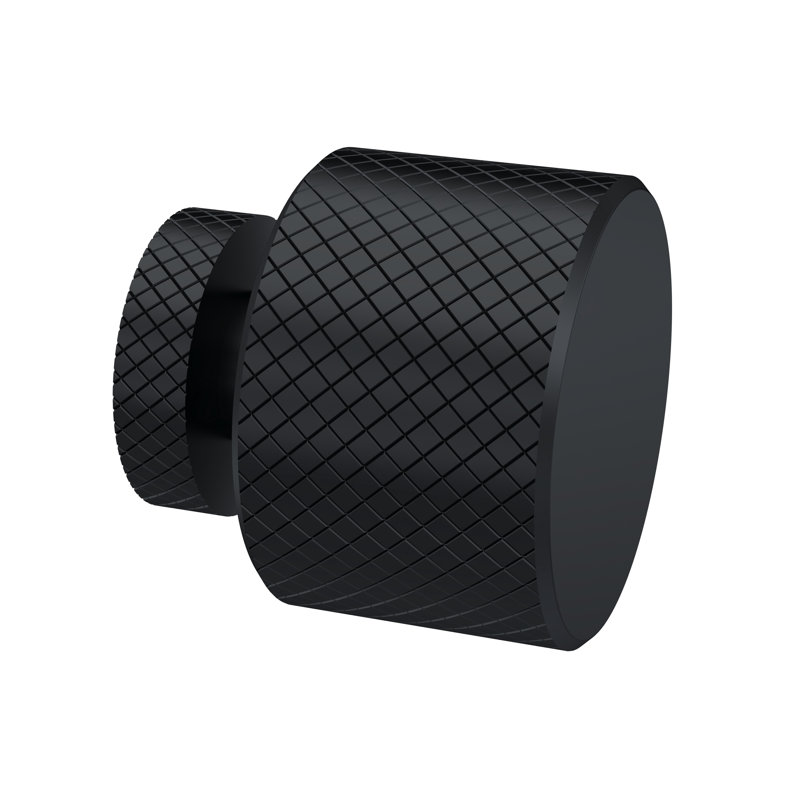 Handles 30mm Diameter Round Knob, Black