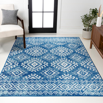Tapis bleu / blanc Tybalt