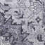 Nourison Washables Power Loom Cotton Floral Area Rug in Grey-1641696716