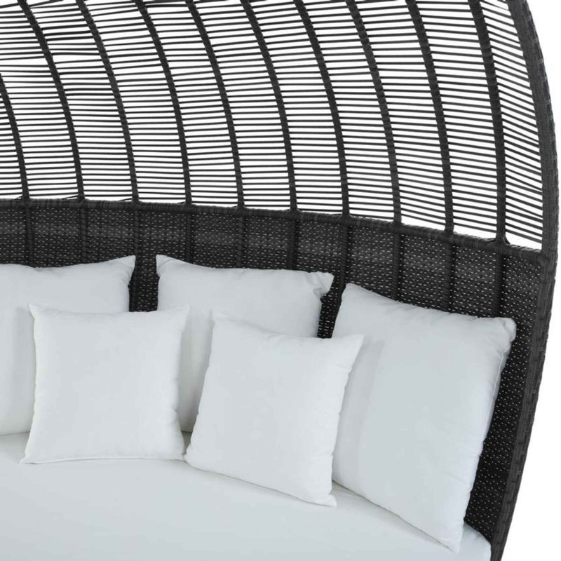 Banyan Outdoor 4 - Seat Patio Daybed, Spectrum Graphite Sunbrella® Plainweave