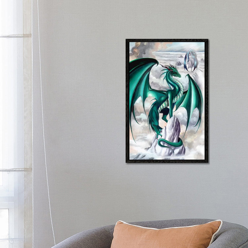 Tempest 1 Piece Wall Art on Canvas, 66.04 cm H x 45.72 cm W, Black Framed