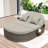 2-Person Rattan Chaise Lounge with Adjustable Backrests and Cushions for Patio or Poolside-1862959174-1862959173