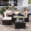 196 cm W L-Shaped Patio Sofa-1716148700