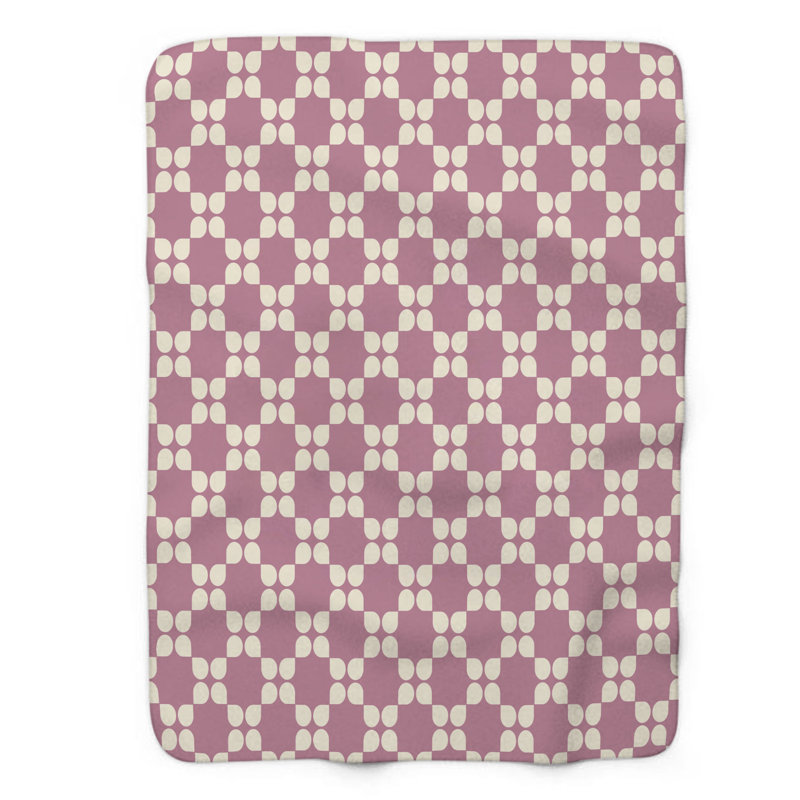 Blossom Elegance - 1 Piece Premium Sherpa Blanket 0228, 60" W x 80" L
