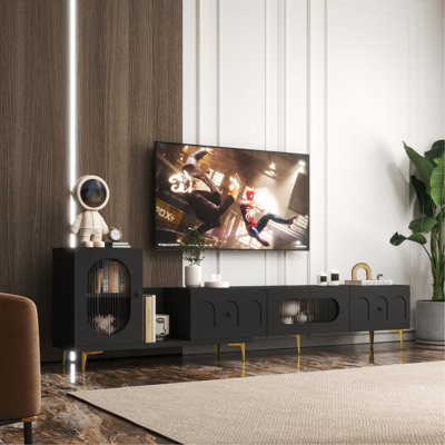 Extendable TV Stand with Cabinet