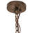 40" Wide Wildlife At Dusk Inverted Pendant
