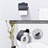 5 - Piece Bathroom Hardware Set with Towel Bar Towel Ring Toilet Paper Holder and Double Towel Hooks-93513374