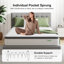 Novilla 27cm Memory Foam  Pocket Sprung Mattress-109006885-109006884