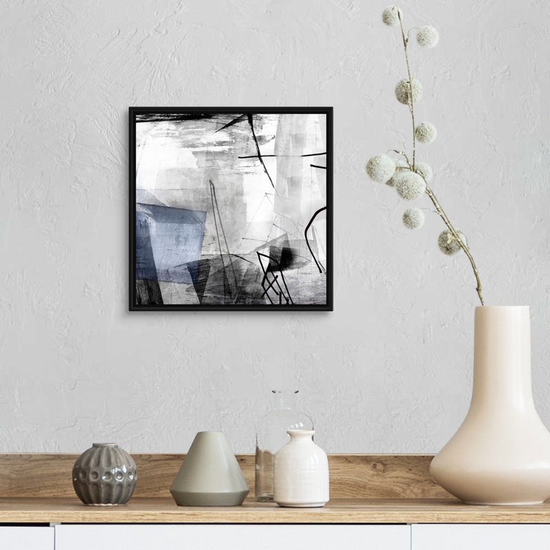 "Oh Wonder I" par PI studio-reproduction d’art sur toile, Toile avec cadre flottant noir, H 14 po x l 14 po x 1,75 po