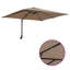 Garden Parasol with LED Strip Lights Manual Polyester and Steel Solar-1547198604-1547198601